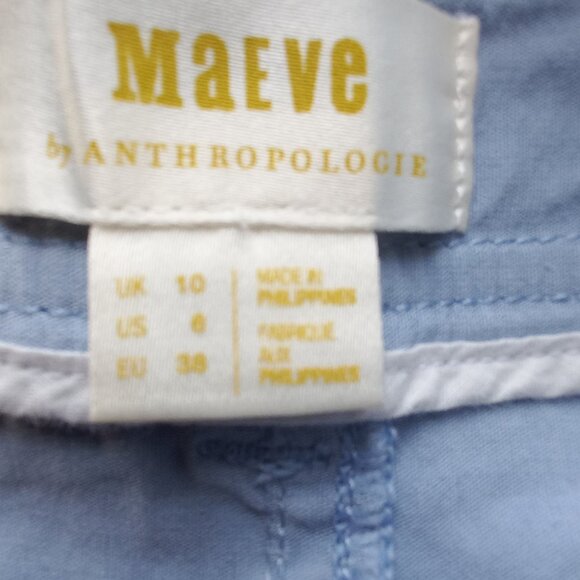 MAEVE by ANTHROPOLOGIE light blue wide leg pants - Picture 2 of 9